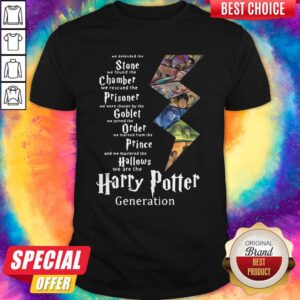 Stone Chamber Prisoner Goblet Order Prince Hallows Harry Potter Generation Shirt