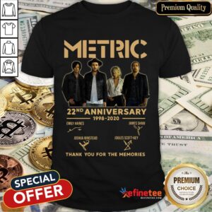 Hot Metric 22Nd Anniversary 1998 2020 Thank You For The Memories Signatures Shirt