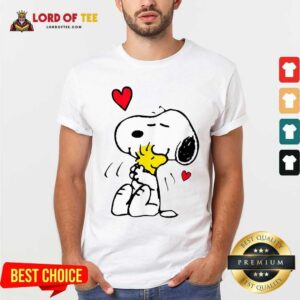 Hot Snoopy Hug Woodstock Valentines Day Shirt
