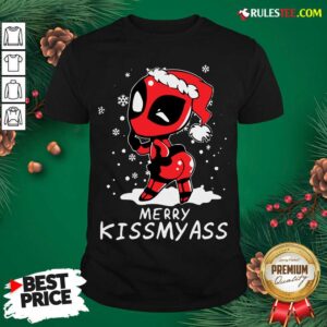 Original Cute Santa Deadpool Merry Kiss My Ass Christmas Shirt