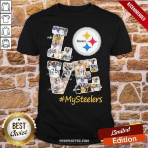 Top Love Pittsburgh Steelers #Mysteelers Signatures Shirt