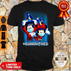Good Wizard Mickey And Minnie Mouse Mask #Quarantined Coronavirus Shirt