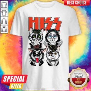 Cute Hiss Rock Band So Handsome Cats Shirt