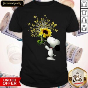 Good Snoopy Sunflower And Butterfly Shirt