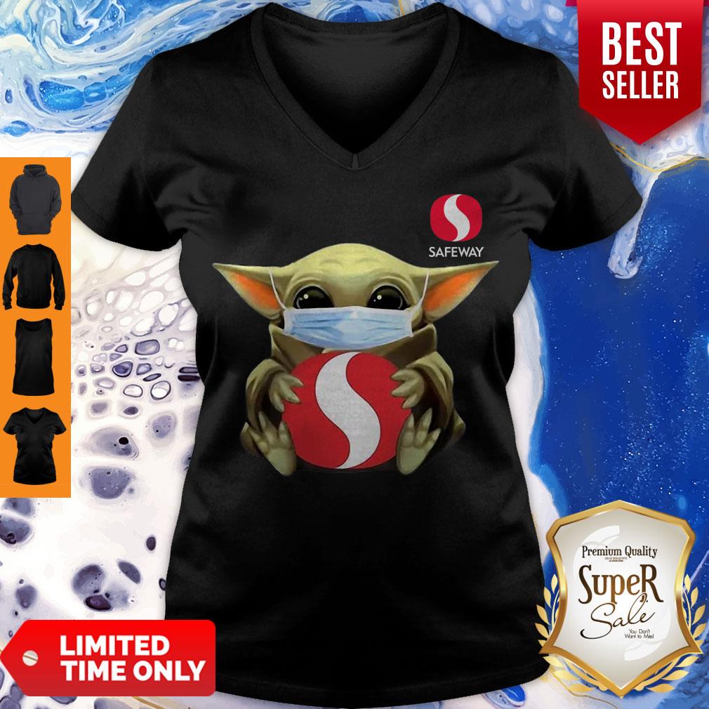 Top Star Wars Baby Yoda Face Mask Hug Safeway Covid-19 Shirt