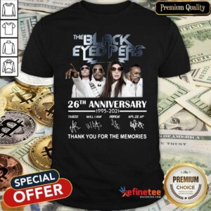 Pretty The Black Eyed Peas 26th Anniversary Thank You For The Memories Signatures Shirt