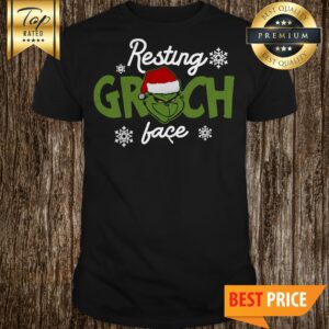 Official Resting Grinch Face Christmas Shirt