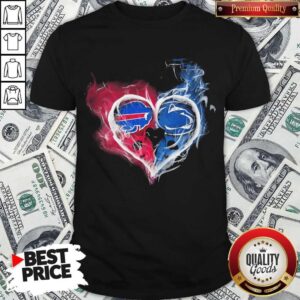 Buffalo Bills NFL And Penn State Nittany Lions Heart Fire Shirt