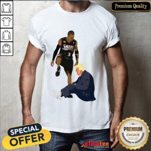 Hot Allen Iverson Steps Over Donald Trump Shirt