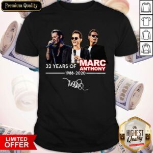 Marc Anthony 32 Years Of 1988 2020 Signature Shirt
