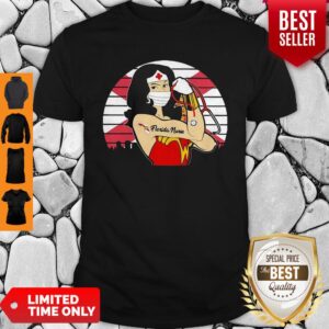 Awesome Vintage Wonder Woman Tattoos Florida Nurse COVID-19 Shirt