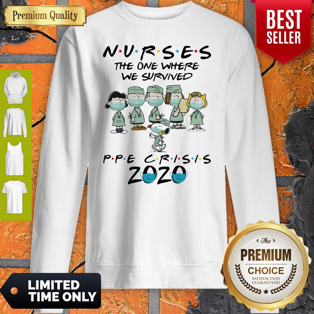 Peanuts Nurses The One Where We Survived Ppe Crisis 2020 Shirt