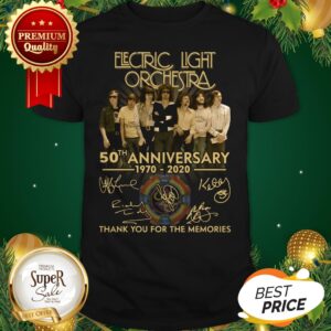 Electric Light Orchestra 50th Anniversary Signed Thank Memories Shirt
