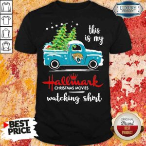 Premium Jacksonville Jaguars This Is My Hallmark Christmas Movies Watching Shirt