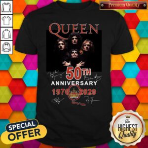 Flawless Queen 50th Anniversary 1970 2020 Signatures Shirt