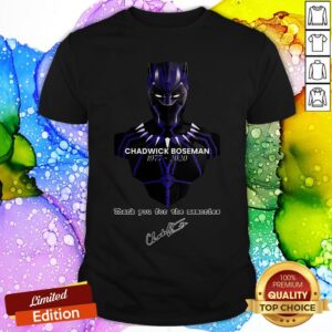 Black Pather Chadwick Boseman Thank You For The Memories Shirt