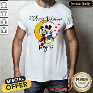 Super Nice Mickey Mouse And Minnie Mouse Happy Valentines Day Valentine’s Day Shirt