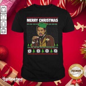 Pro Leo Laughing Dank Meme Ugly Merry Christmas Shirt