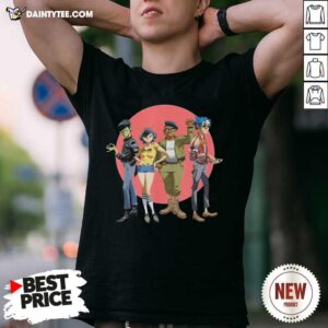 Original Gorillaz Group Circle Rise Shirt