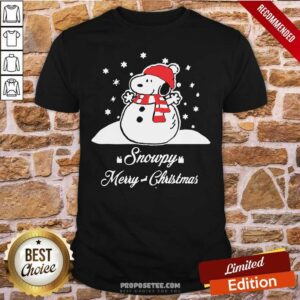 Happy Snowpy Merry Christmas Sweater Christmas Snoopy Peanuts Shirt