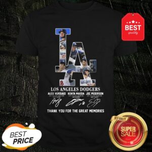 LA Los Angeles Dodgers Signature Thank You For The Great Memories shirt