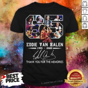 65 Eddie Van Halen 1955-2020 Signature Thank You For The Memories Shirt