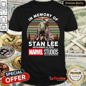 Fantastic In Memory Of Stan Lee November 12 2018 Marvel Studios Signature Vintage Retro Shirt