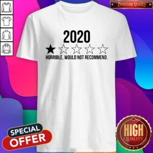 Nice 2020 Horrible Would Not Recommend Shirt