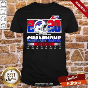 Nice 2020 Afc East Division Champions Buffalo Bills Shirt