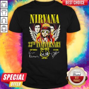 Nirvana 33th Anniversary 1987-2020 Signatures Shirt