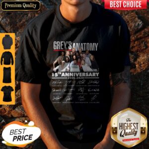 Top Greys Anatomy 15th Anniversary 2005 2020 Signature Shirt