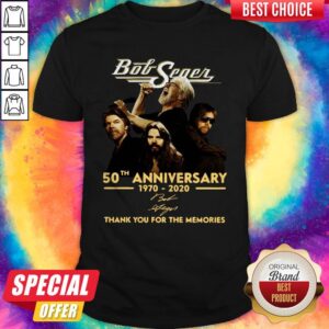 Funny Bob Seger 50th Anniversary Thank You For The Memories Signature Shirt