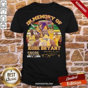 Original In Memory Of Kobe Bryant 24 January 26 2020 Vintage Shirt
