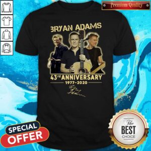 Bryan Adams 43rd Anniversary 1977 2020 Signature Shirt
