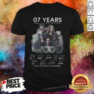 Hot 07 Years 2014 2021 The 100 Signatures Shirt