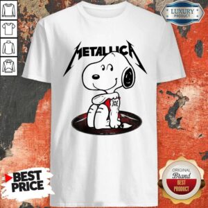 Awsome Snoopy Tattoo Metallica Shirt