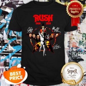 Official Rush 1968-2020 Signatures Autographed Shirt