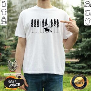 Horse Racing In The Forest Shirt