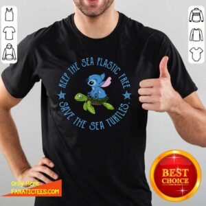 Perfect Stitch On The Turtle Keep The Sea Plastic Free Save The Sea Turtles Shirt