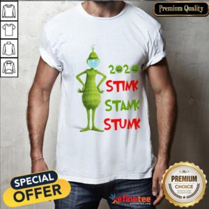 Happy The Grinch Face Mask Coronavirus 2020 Stink Stank Stunk Christmas Shirt