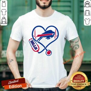 Awesome Heartbeat Nurse Love Buffalo Bills Shirt