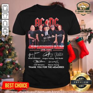 Top ACDC 48th Anniversary 1973 2021 Thank You For The Memories Signatures Shirt