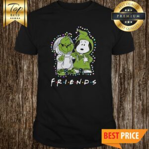 Official Baby Grinch And Snoopy Friends Christmas Light Shirt