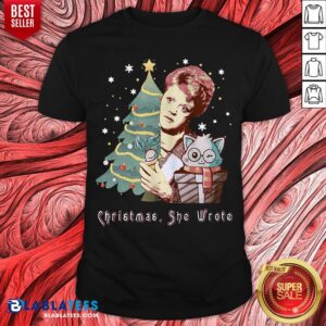 Pretty Angela Lansbury Christmas She Wrote Shirt
