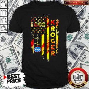 1883 Kroger Heartbeat American Flag Independence Day Shirt