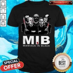 Official Horror MIB Maniacs In Black T-Shirt