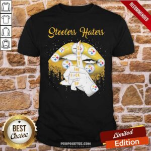 Funny Lips Pittsburgh Steelers Haters Shut The Fuck Up Shirt