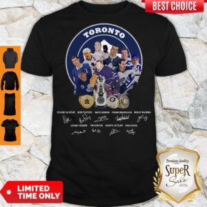 Nice Toronto Maple Leafs Hockey Team Players Signatures Shirt