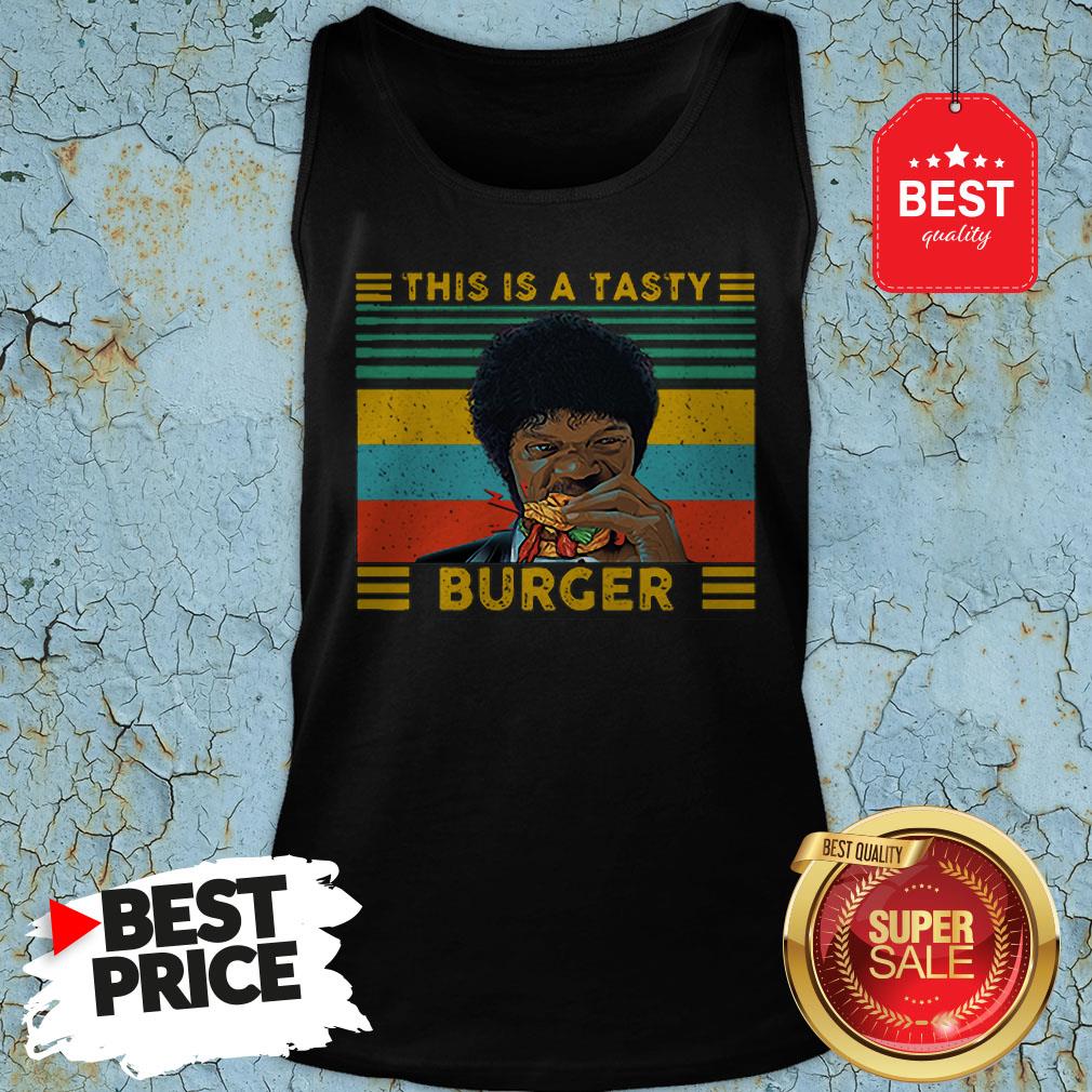 Vintage Pulp Fiction This Is A Tasty Burger Samuel L. Jackson Shirt