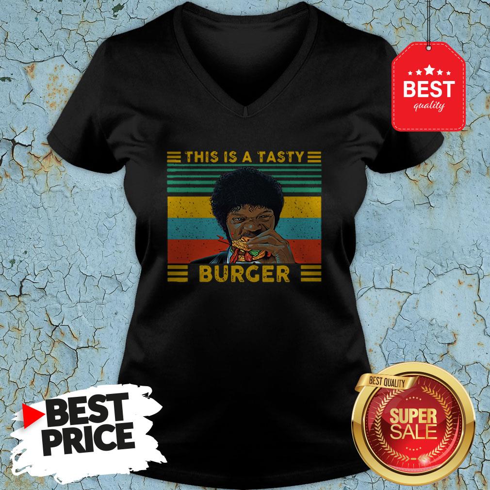 Vintage Pulp Fiction This Is A Tasty Burger Samuel L. Jackson Shirt
